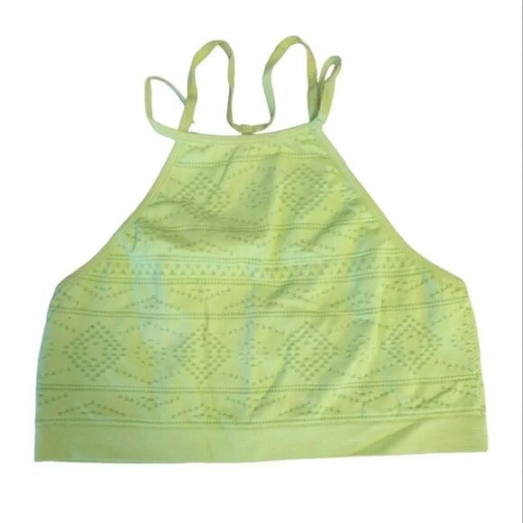 Victoria's Secret 2016 Neon High Neck Strappy Textured Bralette Small - Picture 2 of 14